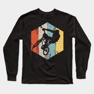 Vintage Retro Look BMX 70s 80s 90s Design Gift Long Sleeve T-Shirt